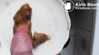 Shit foreskin wank and cum