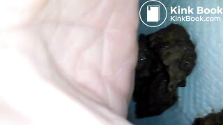 Eating some turd chunks