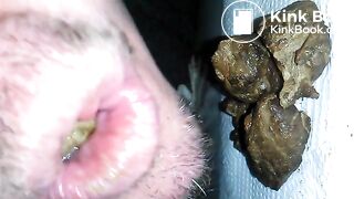 Eating some turd chunks