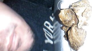 Eating some turd chunks