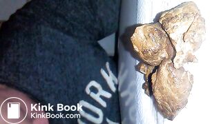 Eating some turd chunks