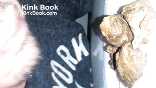 Eating some turd chunks