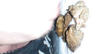 Eating some turd chunks