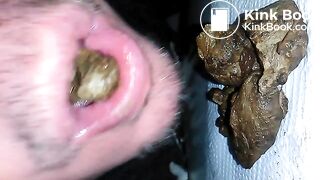 Eating some turd chunks