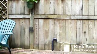 Backyard Shit Play and Cum