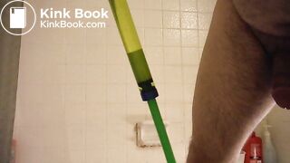 Enema my piss in squirt toy