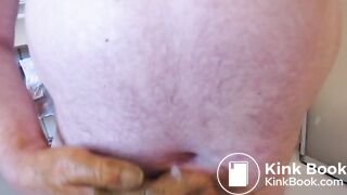 cum with shit on belly