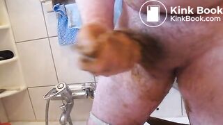 cum with shit on belly