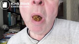 Enjoying shit in mouth