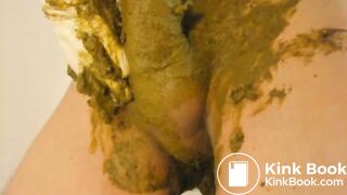 totally smeared shit dick