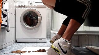 Sportboy scheisst dünnschiss