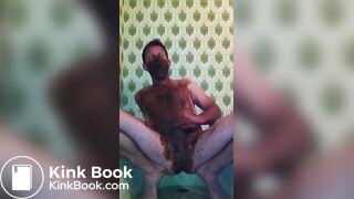 completely covered in filth