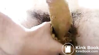 rubbing my poop