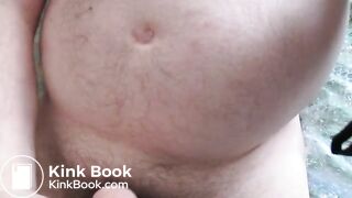 Wank and cum with morning shit