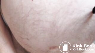 Wank and cum with morning shit