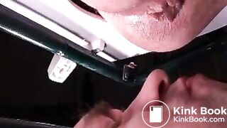 Matt jerks off and gives big shit feed