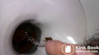 Long turd Between the legs :)