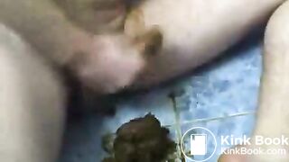 shitting and licking