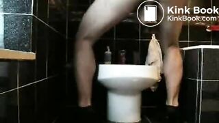 scat and fart guy in the bathroom