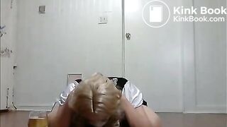 Perfect crossdresser scat dinner