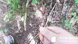 Cumshot in the Woods