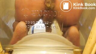 Gay Young Asian Pig throat fuck hard shit and swallow