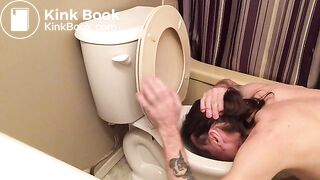 Face in Toilet with Shit