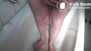 feet playing with shit