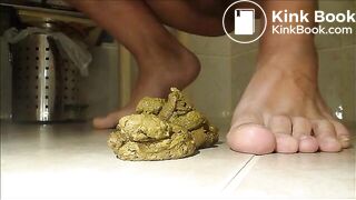 Me stepping on my shit with feet