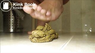 Me stepping on my shit with feet