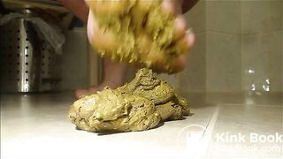 Me stepping on my shit with feet