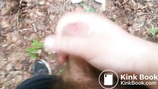 Cumshot in the Woods