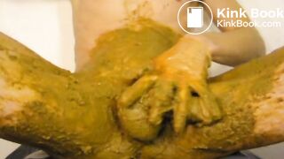 Orgasm in Shit - 10min extreme scat smearing