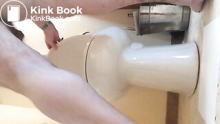 I shit as I squash my uncut cock