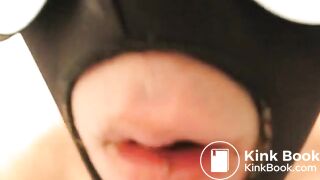 Young Gay Asian pig drink n Eat own piss Enima, Shit, Puke