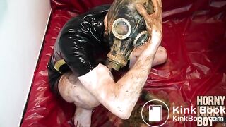 Dirty Rubber Piss and Scat Slut