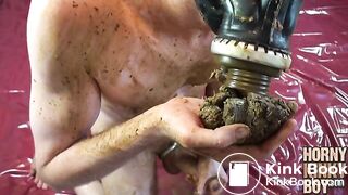 European Shit Pig Makes His Slim Body Brown and Kinky