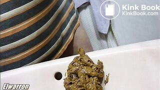 Cagando en el lavabo