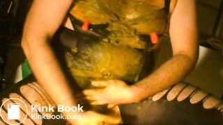 pantyhose and tights covered in shit