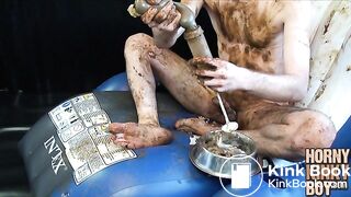 Scat Repacking on Play Chair