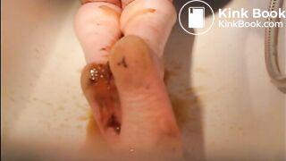 enema , pantie,poop smearing,Einlauf , pantie,kacke schmieren