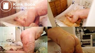 Squiffalicky smears pudding, then pukes