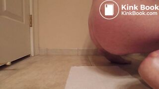 Formed thick ropes of shit pile of soft to medium firmness