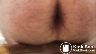 HUGE standing shit, asshole inspection and wiping