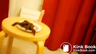 crossdresser shit on plate