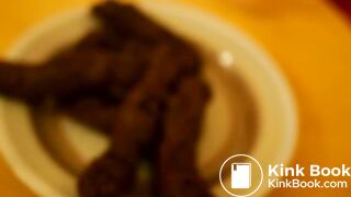 crossdresser shit on plate