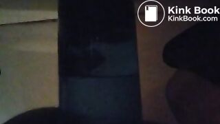 Pooping In Blue Container