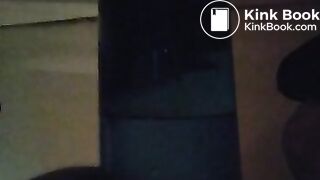 Pooping In Blue Container