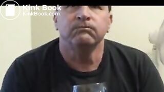 Demented Sissy Pervert Tom Pearl Drinks His Piss