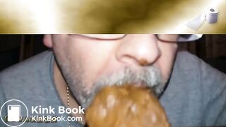 En bandeja, mi caca Pooping on a tray